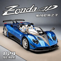 1:24 Mô hình xe Pagani Zonda, xe hơi mô phỏng hợp kim gió, xe thể thao siêu tốc cho bé trai