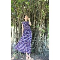 1259. Bán sỉ bán buôn 5 đầm maxi hoa lá đi biển dạo phố cực kỳ dễ thương