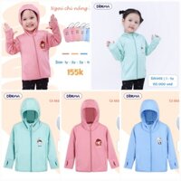 (1,2,6,9 tuổi) Áo khoác chống nắng bé trai bé gái Dokma, chất mềm mát, ngăn tia UV, tặng kèm túi (DA1492-DA1493)