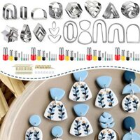 126pcs Polymer Clay Cutters Set Earrings Clay Cutters for Jewelry Making