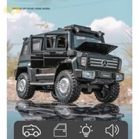 1:28 Mercedes Benz Unimog U5000 Mô Hình Xe Bọc Thép Hợp Kim Diecast Đồ Chơi Xe Cửa Mở Tự Động Xe Tải