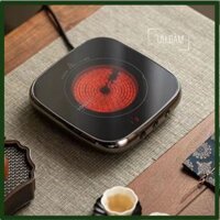 128.Bếp gốm điện Emmashi Vuông, Bếp Mini Hồng Ngoại Cảm Ứng, Bếp Pha Trà, Dụng cụ Trà Đạo (ƯU ĐÀM _ Quà Tặng Phong Thuỷ)
