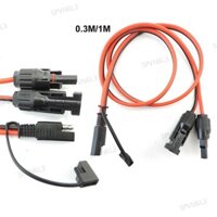 12awg Đồng 12V 48V DC Sae Kết Nối Cáp Sang Bảng Năng Lượng Mặt Trời Bộ Chuyển Đổi Nguồn Dây Nối Dài Cắm 2 Pin VN6L3