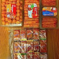 [12]COMBO 170 món : bánh bò xiên vừng , bánh bò quẩy hộp , bánh bò miếng vừng 3 ngăn và snack sườn bò hằng đại