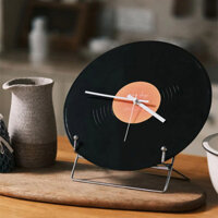 12inch Đồng Hồ Ghi Album Đen Đĩa Nhạc Cổ Điển Trang Trại Độc Đáo Đồng Hồ Để Bàn Treo Tường Im Lặng Không Bấm Trang Trí Cho Gia Đình Văn Phòng Trường Học Lớp Học