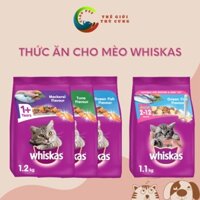 [1.2kg] Thức ăn mèo Whiskas giành cho mọi lứa tuổi - hương cá thu, cá ngừ và cá biển