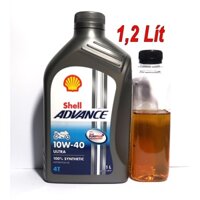 1,2L Shell ADVANCE ULTRA 10W40 Nhập Khẩu Cho Winner, Sonic