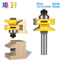 12mm 1Pc 8mm 1/2&quot;Xử lý cửa kính theo dõi và Stile Reversible Mill Planer Máy phay gỗ LT