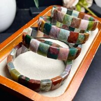 12mm Rêu Tự Nhiên Mã Não Lắc Tay Năng Lượng Thời Trang Đá Reiki Chữa Bệnh Pha Lê Dây Phong Thủy Quà Tặng 1 Chiếc