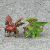 12Pcs/Set Anime Movie How To Train Your Dragon Figure Toys Night Fury Light Fury Q Version Mini Dinosaur PVC Action Figures Model Toys