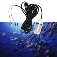 12V 15W Fishing Light 108Pcs 2835 Led Underwater Fishing Light Lures Fish Finder Lamp Attracts Prawns Squid Krill (White+white light)