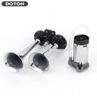 12v / 24V 110dB Bộ còi khí kép ô tô siêu lớn với máy nén kèn cho xe máy, thuyền, xe tải
