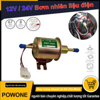 12V / 24V Bơm nhiên liệu điện HEP-02A Bơm khí áp suất thấp áp suất thấp cho bộ chế hòa khí ô tô
