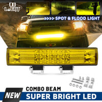 12V 24V LED Bar Hổ Phách Điểm Lũ Combo Chùm Tia Làm Việc Ánh Sáng Cho Offroad Xe Tải Thuyền 4X4 Xe Offroad LED Đèn Pha