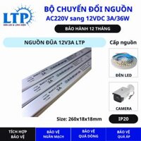 [12V 3A] Nguồn Đũa 12V 3A 36w chuyên dùng đèn led, tranh điện siêu mỏng trong nhà