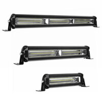 12V-80V 7Inch/13Inch/19Inch 4860Lm/8100Lm/14580Lm Slim Single Row Spot Beam LED Work Light Bar Off-Road 81W/162W/243W Wa