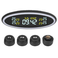12V Car TPMS Tyre Pressure Monitoring System with Ambient Lights OBD Auto Security Alarm External Sensor