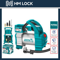 12V MÁY BƠM HƠI LỐP XE Ô TÔ TOTAL 140 PSI , 35L/PHÚT - TTAC1406 - HM LOCK