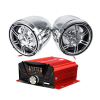 12V Motorcycle Audio bluetooth Remote Control Speaker Sound System TF USB MP3 FM Universal