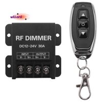 12v RF LED Dimmer Độ sáng không dây 3 phím Bộ điều khiển từ xa DC 12V- 24V 30A 360W 720W cho 5050 3528 Đèn dải màu đơn