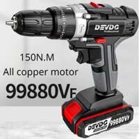 12V/16.8V cordless impact drill 650W high-power electric drill lithium battery 150N.m electric screwdriver power tool