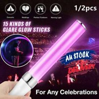 1/2x Poi Glow Sticks 15 Pattern Light Stick LED Lamp Lantern Concert Party Prop