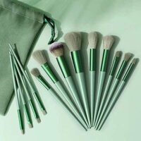 13 bộ cọ trang điểm, phấn mắt, phấn phủ, phấn nền, phấn má hồng, kem che khuyết điểm bóng cao, bộ cọ hoàn chỉnh, dụng cụ cọ, lông mềm