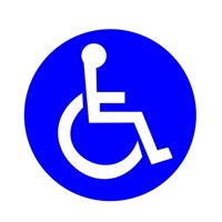 13 Cm * 13 Cm Bị Vô Hiệu Hóa Disabled Xe Đẩy Handicap Bể PVC Tròn Thời Trang Nhãn Dán Xe DECAL 11-00079