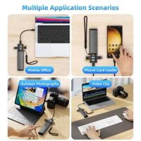 13 in 1 USB Type C OTG Adapter Multi Function Data Wire Rod SIM KIT TF Card Memory Reader Storage Case Holder