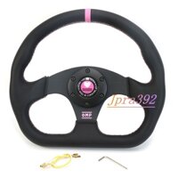 13 inch 320mm Hình chữ D hồng OMP vô lăng da lộn / da GM xe thể thao mô phỏng vô lăng