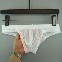 13 Miếng Junye Nam Băng Lụa Trong Suốt Quần Lót Thấp Eo Gợi Cảm Túi Thoáng Khí Quần Đùi Nam Thanh Niên Boxer Nhỏ 50211