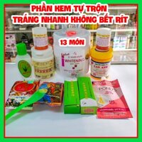 (13 món) Phần kem body trắng nhanh toàn thân Velvet 3c3 abutine dưỡng trắng nhanh hiệu quả