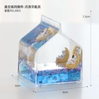 [1.3000 Lời khen ngợi] Trang trí đồng hồ cát sáng tạo Phi hành gia Chất lỏng lấp lánh Giải nén Rò rỉ dầu Phòng trẻ em Trang trí máy tính để bàn Quà tặng sinh nhật 0227 * * * 25