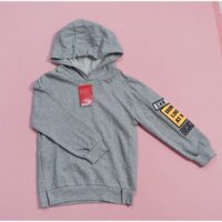 (130)Áo nỉ cá Elfinkids don't look at me ghi - 5/6y SP007765