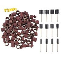 132 Miếng Trống Sander Bộ Hộp Miễn Phí Bao Gồm 120 Miếng Móng Tay Chà Nhám Ban Nhạc Tay Và 12 Miếng Trống Mandrels Cho Dụng Cụ Quay