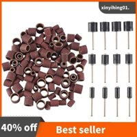 132 Miếng Trống Sander Bộ Hộp Miễn Phí Bao Gồm 120 Miếng Móng Tay Chà Nhám Ban Nhạc Tay Và 12 Miếng Trống Mandrels Cho Dụng Cụ Quay