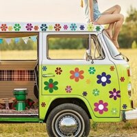133 Chiếc Hoa Hướng Dương Hoa Cúc Dán Xe Chống Thấm Nước Vinyl Đề Can Thân Xe Cản Cửa Sổ Trang Trí Tự Dính Phụ Kiện Xe Hơi