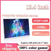 13.4 Inch Trắng Mini FHD 100HZ 120HZ HDMI TYPE-C Full HD IPS Màn Hình Chơi Game 1080p Cho PS4 PS5 XBOB Máy Chơi Game Nintendo Màn Hình Laptop