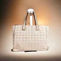 1341-Túi xách tay-CHANEL cloth tote bag