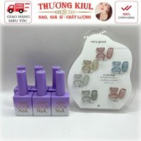 [135] - Set Sơn Gel Nhũ flash Verygood 6 màu ( tặng bảng màu ) Sơn Móng Cao Cấp