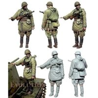 1/35 World War Ii Soldiers Resin Figurines White Mold1People(Original) Assembly Model A-1893 8N9G