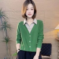 [1361 Bộ sưu tập người] Áo sơ mi hai mặt nhung giả hai mảnh hai mặt nữ mùa thu đông dày bên trong We20250222