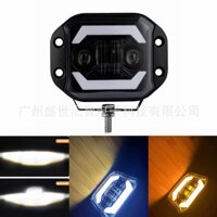 13cm Wrangler Xe địa hình Đèn led vuông Đèn làm việc Mắt thiên thần Đèn pha sửa đổi Lưới cản trước Kẻ sọc Đèn sương mù Sản phẩm chất lượng cao Sản phẩm nhà máy