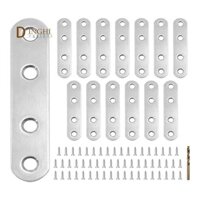 14 Chiếc 2,99 X 0,63Inch Nẹp Thẳng Kim Loại Nẹp Phù Hợp Cho Bàn Gỗ Ghế Tủ Ngăn Kéo Tủ Quần Áo