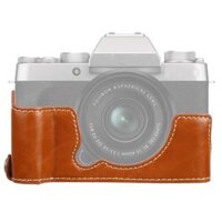 1/4 inch Chủ đề PU Leather Camera Nửa trường hợp cho Fujifilm XT200 (Brown)