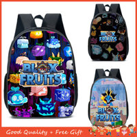 [14 màu] Ba lô trái cây ROBLOX Blox Bộ 3 món cho bé trai bé gái, Ba lô trẻ em 8-12 tuổi + Túi đeo vai + Hộp đựng bút chì, thoải mái nhẹ nhàng, mát mẻ thông thường