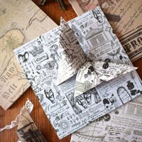 1,40,000 Bộ Sưu Tập Người Phong Cách Retro Origami Giấy Đặc Biệt Vuông Phong Cách Cổ Đại Origami Ngàn Giấy Cần Cẩu Máy Bay Bướm Giảm Chán Handmade Origami 0218