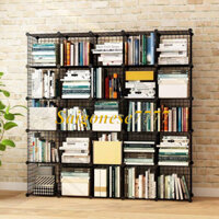 (140*140*35 CM-16 Ô) Kệ Sắt Lưới Nghệ Thuật Lắp Ghép Đa Năng Tiện Dụng Metal Wire Shelving