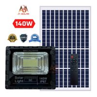 [140W] Đèn Năng Lượng Mặt Trời Nhôm Đúc Nguyên Khối, Có Báo % Pin Công xuất 700w 350w 140w 100w, ip 67 chống nước JD-ABM