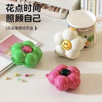 1427 Đánh giá tích cực Hộp thuốc mini thiết kế hoa di động, hộp lưu trữ thuốc bảy ngày du lịch thẩm mỹ cao, hộp trang sức kín - 2.22